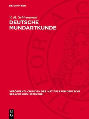 cover image of Deutsche Mundartkunde